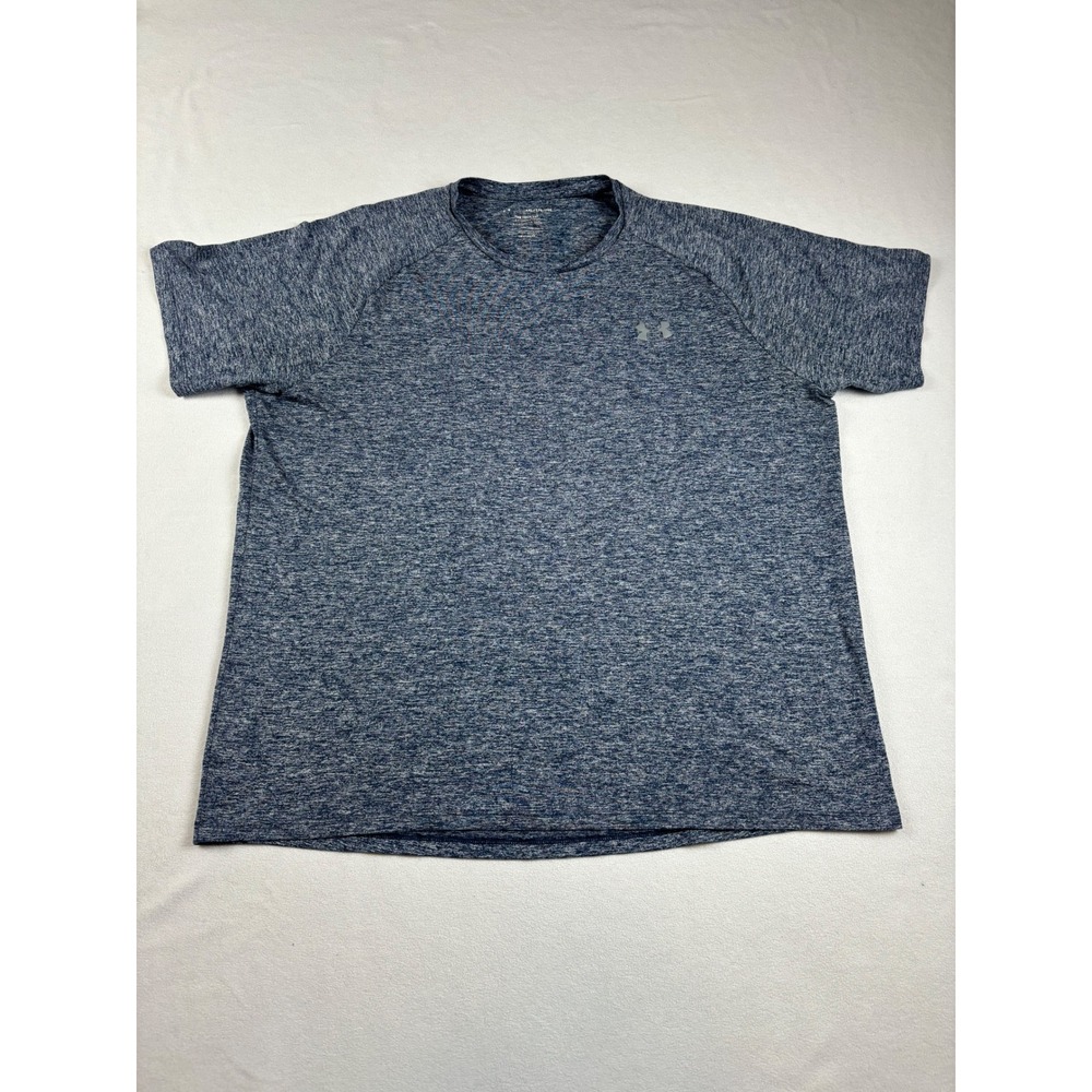 Under Armour Tech Tee HeatGear Shirt Men's XXL Gray Athletic Training‎ Workout